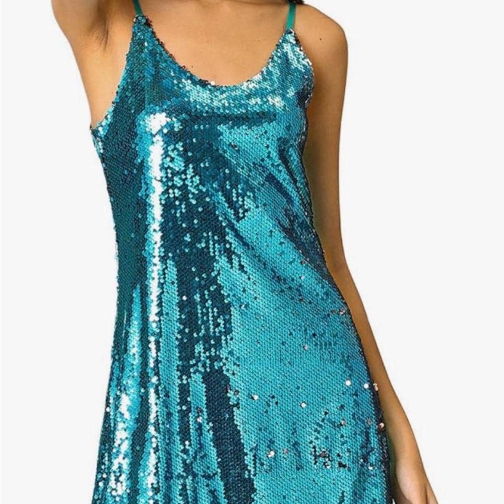 Allegra K Women's Glitter Sequin
Dress